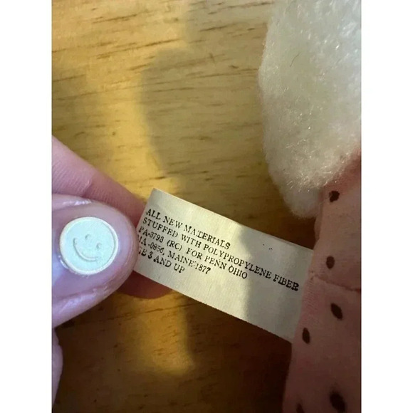 Vintage small Red Eyed Bunny plush - Picture 6 of 8